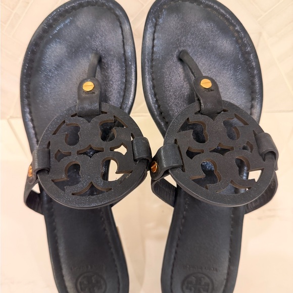 Tory Burch Miller Sandals - Navy Blue Sparkle - Picture 5 of 5